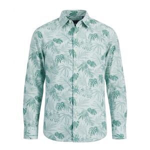 Tommy Bahama Digital Palms Regular-Fit Printed Button-Down Shirt Trout Large